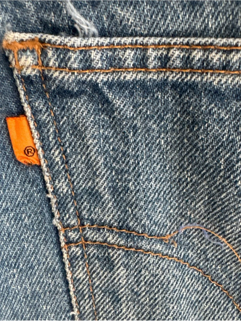 Levis 505 Men 40x30 Orange Tab Vintage Regular Fit Straight Leg Medium Wash Jean